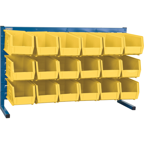 Rayonnage &agrave; persienne avec bacs, 18 bacs, 36" la x 8-1/4" p x 22" h Absolute Business Supply