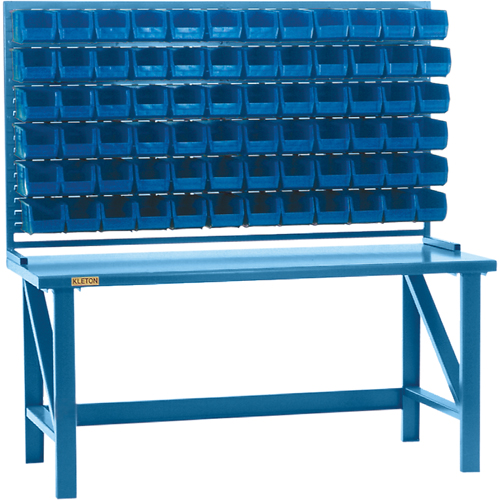 Rayonnage &agrave; persienne avec bacs, 72 bacs, 72" la x 15" p x 40" h Absolute Business Supply