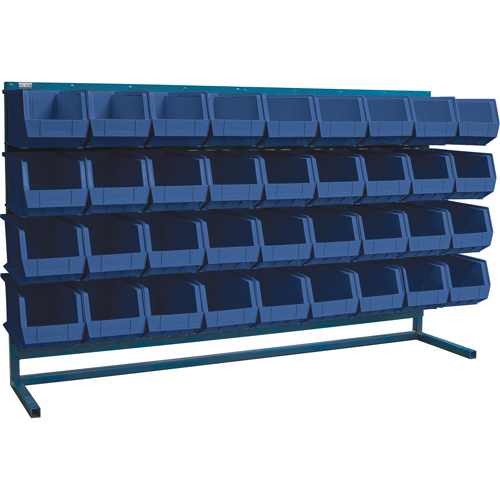 Rayonnage &agrave; persienne avec bacs, 36 bacs, 72" la x 15" p x 40" h Absolute Business Supply