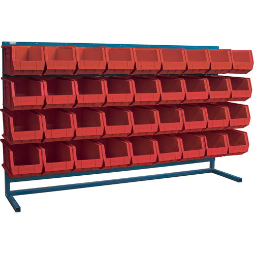 Rayonnage &agrave; persienne avec bacs, 36 bacs, 72" la x 15" p x 40" h Absolute Business Supply