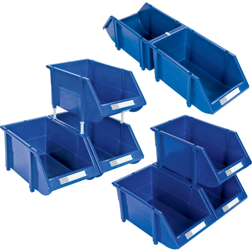 Stack & Hang Bin, 7-7/8" W x 7" H x 17-11/16" D, Red Absolute Business Supply