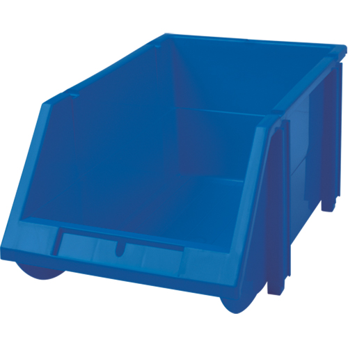 Bac empilable & &agrave; suspendre, 5-7/8" la, 4-11/16" h x 9-13/16" p, Bleu Absolute Business Supply