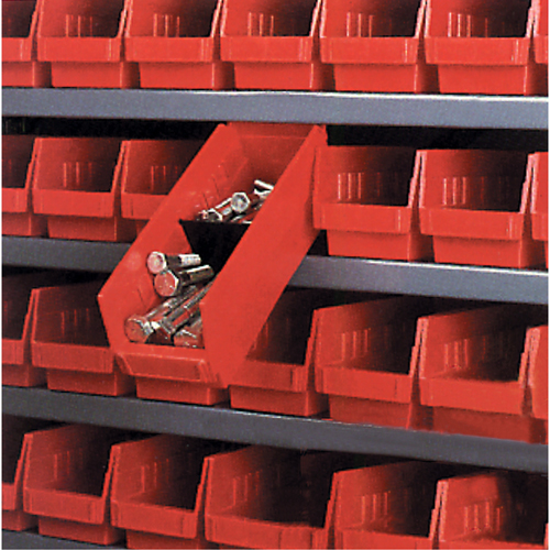 Shelf Bins, 8-3/8" W x 4" H x 17-7/8" D, Blue, 40 lbs. Capacity Absolute Business Supply