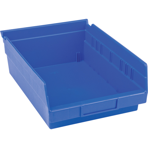 Bacs pour tablette en plastique, 8-3/8" la x 4" H x 11-5/8" p, Bleu, Capacit&eacute; 15 lb Absolute Business Supply