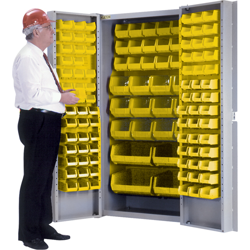 Armoire &agrave; combinaison avec porte creuse, 38" la x 24" p x 72" h, 36 tablettes Absolute Business Supply