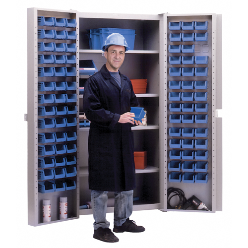 Deep-Door Combination Cabinet, 38" W x 24" D x 72" H, 4 Shelves Absolute Business Supply