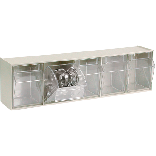Syst&egrave;me de casiers modulaires Tip-Out, 23-5/8" la x 5-1/4" p x 6-1/2" h, 5 tiroirs Absolute Business Supply