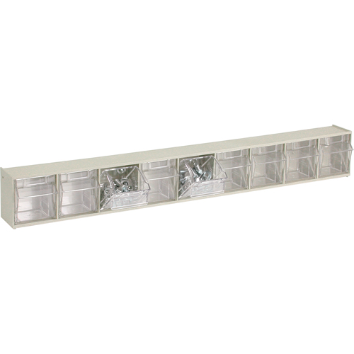 Tip-Out Bins Modular Storage System, 23-5/8" W x 2-1/2" D x 3-1/8" H, 9 Drawers Absolute Business Supply