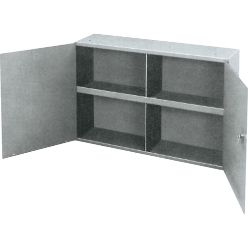 Armoires utilitaires, Acier, 2 Tablettes, 22-1/4" h x 33-3/4" la x 8-1/2" P, Gris Absolute Business Supply