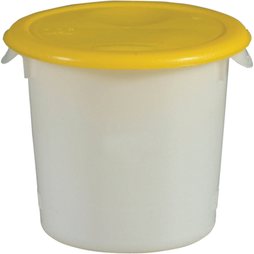 Contenants ronds, 7-4/5" ha x 8-1/2" p, Capacit&eacute; de 3,79 L, Blanc Absolute Business Supply