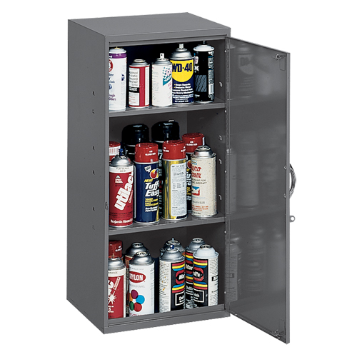 Utility Cabinet, Steel, 2 Shelves, 30" H x 13-3/4" W x 12-3/4" D, Grey Absolute Business Supply