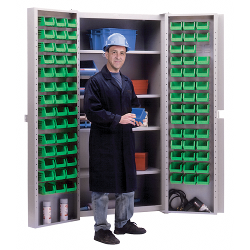 Armoire &agrave; combinaison avec porte creuse, 38" la x 24" p x 72" h, 4 tablettes Absolute Business Supply