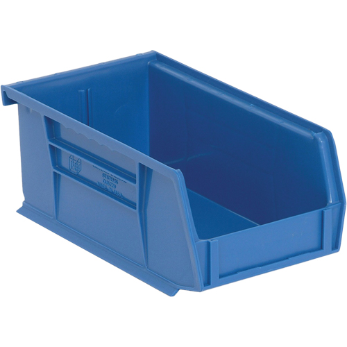 Ultra Stack & Hang Bin, 4-1/8" W x 3" H x 7-3/8" D, Blue Absolute Business Supply