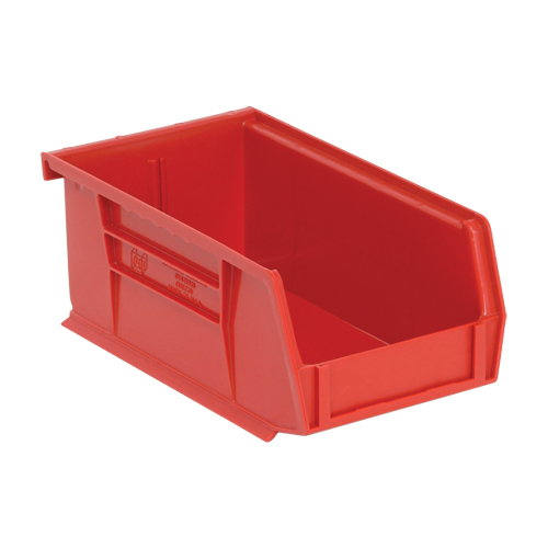Ultra Stack & Hang Bin, 4-1/8" W x 3" H x 7-3/8" D, Red Absolute Business Supply