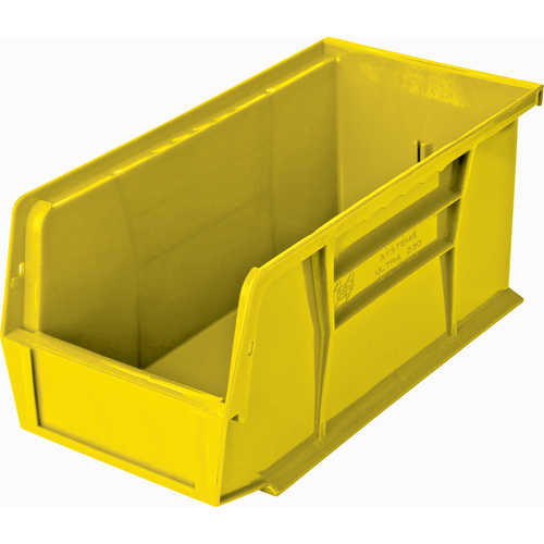 Bacs ultra empilable & suspendable, 5-1/2" la, 5" h x 10-7/8" p, Jaune Absolute Business Supply