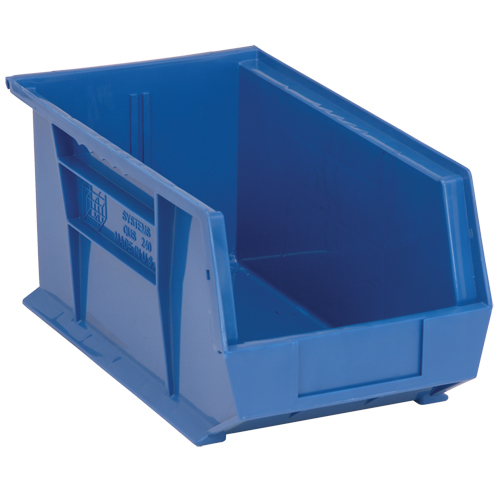 Ultra Stack & Hang Bin, 8-1/4" W x 7" H x 14-3/4" D, Blue Absolute Business Supply