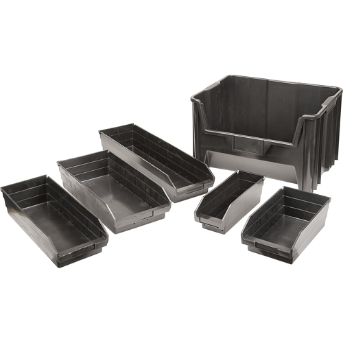Bacs &agrave; pi&egrave;ces en plastique recycl&eacute;, 4-1/8" la x 11-5/8" p x 4" h, Capacit&eacute; de 30 lb Absolute Business Supply