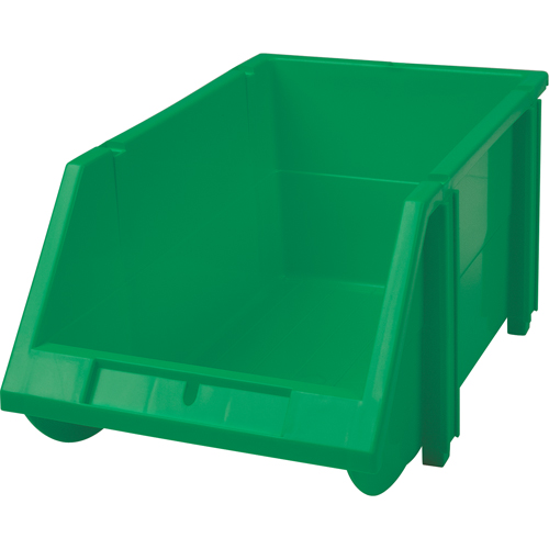 Bac empilable & &agrave; suspendre, 5-7/8" la, 4-11/16" h x 9-13/16" p, Vert Absolute Business Supply