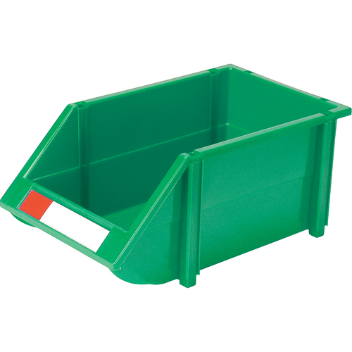 Bac empilable & &agrave; suspendre, 8-3/16" la, 6-3/16" h x 14" p, Vert Absolute Business Supply