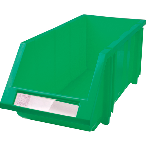Stack & Hang Bin, 7-7/8" W x 7" H x 17-11/16" D, Green Absolute Business Supply