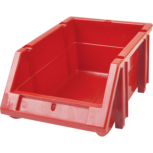 Stack & Hang Bin, 5-7/8" W x 4-11/16" H x 9-13/16" D, Red Absolute Business Supply