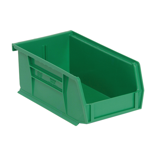 Bacs ultra empilable & suspendable, 4-1/8" la, 3" h x 7-3/8" p, Vert Absolute Business Supply