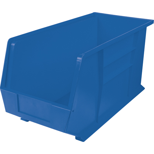 Ultra Stack & Hang Bin, 8-1/4" W x 9" H x 18" D, Blue Absolute Business Supply