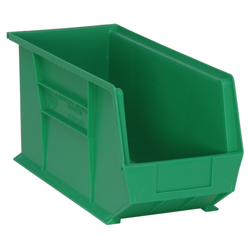 Ultra Stack & Hang Bin, 8-1/4" W x 9" H x 18" D, Green Absolute Business Supply