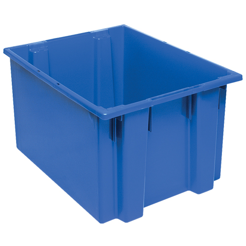 Contenants Stack & Nest, 13" x 23,5" x 19,5", Bleu Absolute Business Supply