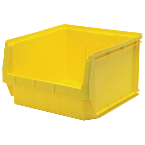 Contenants g&eacute;ants empilables, 18,375" la x 19,75" p x 11,875" h, Jaune Absolute Business Supply