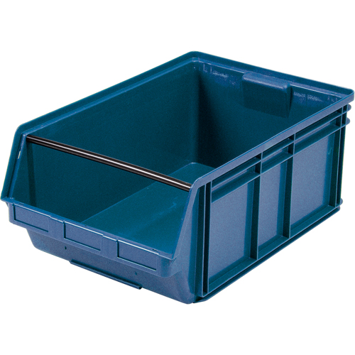 Contenants g&eacute;ants empilables, 18,375" la x 29" p x 11,875" h, Bleu Absolute Business Supply