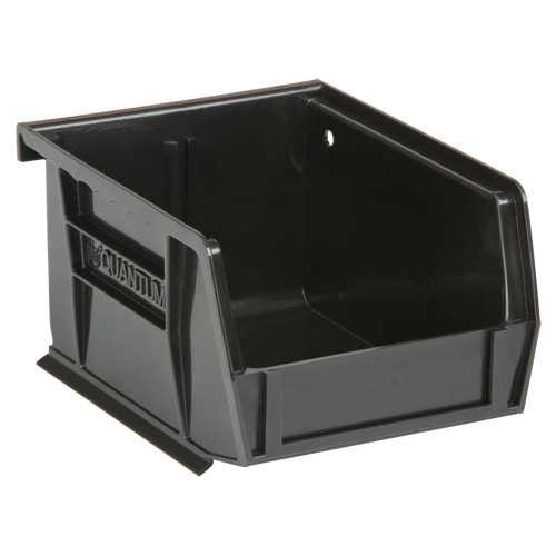 Bacs ultra empilable & suspendable, 4-1/8" la, 3" h x 5-3/8" p, Noir Absolute Business Supply