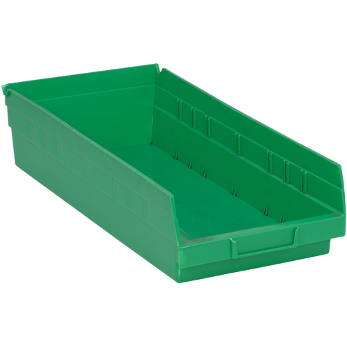 Bacs pour tablette, 8-1/8" la x 4" H x 17-7/8" p, Vert, Capacit&eacute; 40 lb Absolute Business Supply