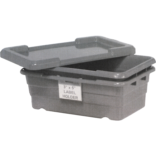 Cross Stack Bins, 16" W x 25.125" D x 8.5" H, Grey Absolute Business Supply