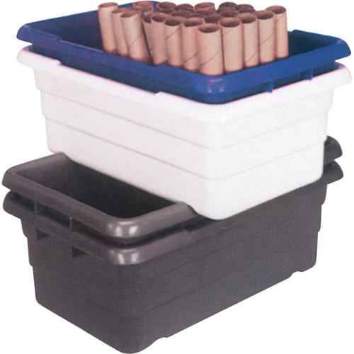 Cross Stack Bins, 16" W x 25.125" D x 8.5" H, Grey Absolute Business Supply
