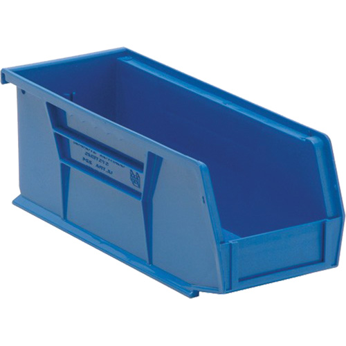 Ultra Stack & Hang Bin, 4-1/8" W x 4" H x 10-7/8" D, Blue Absolute Business Supply