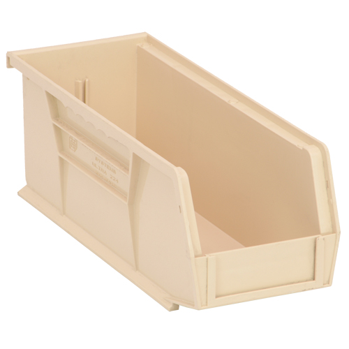 Ultra Stack & Hang Bin, 4-1/8" W x 4" H x 10-7/8" D, Ivory Absolute Business Supply