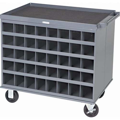 Heavy-Duty 2-Sided Mobile Carts/Work Stations, 1000 lbs. Capacity, 34" x W, 32" x H, 24" D, All-Welded Absolute Business Supply