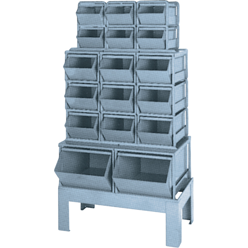 Pre-Engineered Bin Combination, 1000 lbs. Cap., 33-1/2" W x 19 1/2" D x 54-1/4" H, Blue Absolute Business Supply