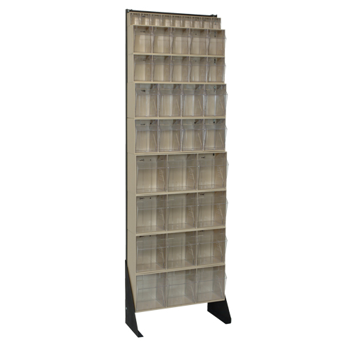 Tip-Out Bins Stand, 23-5/8" W x 8" D x 75" H, 36 Drawers Absolute Business Supply