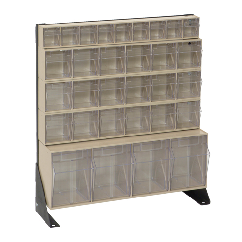 Tip-Out Bins Stand, 23-5/8" W x 8" D x 28" H, 31 Drawers Absolute Business Supply