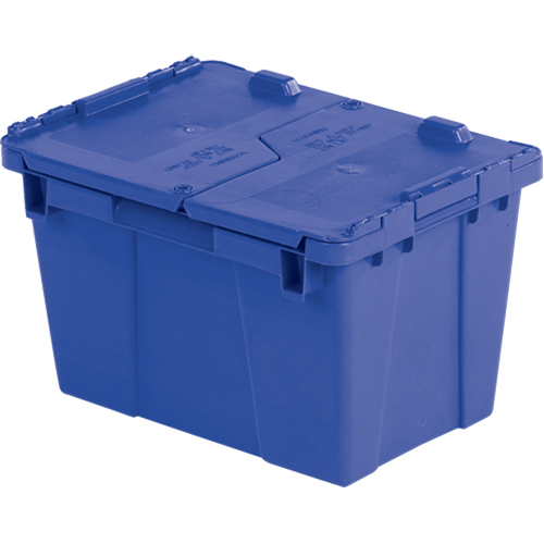 Contenants de distribution Flipak en plastique poly&eacute;thyl&egrave;ne (PE), 15,2" x 10,9" x 9,7", Bleu Absolute Business Supply