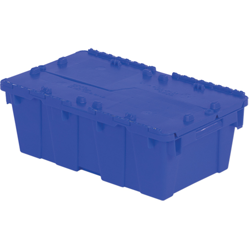 Contenants de distribution Flipak en plastique poly&eacute;thyl&egrave;ne (PE), 19,7" x 11,8" x 7,3", Bleu Absolute Business Supply