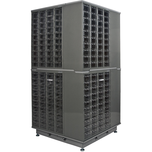 Casiers pour pi&egrave;ces KPC-600, Acier galvanis&eacute;, 40 tiroirs, 18-3/10" x 8-7/10" x 25-3/10", Gris Absolute Business Supply