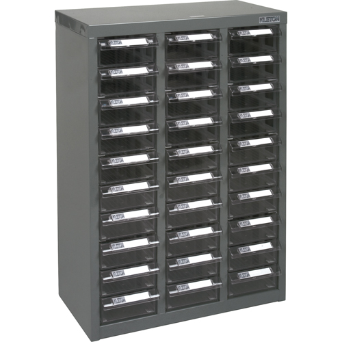 Casiers pour pi&egrave;ces KPC-700, Acier galvanis&eacute;, 30 tiroirs, 17-1/2" x 8-7/10" x 25-3/10", Gris Absolute Business Supply