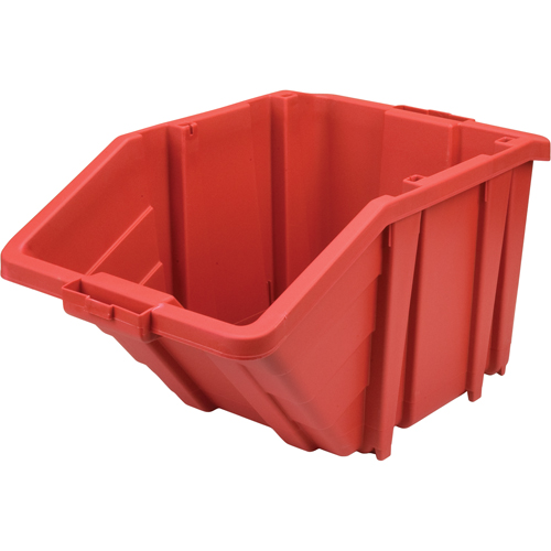 Bac g&eacute;ant en plastique, 15-1/2" la x 13" H x 25" p, Rouge, Capacit&eacute; 200 lb Absolute Business Supply