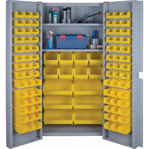 Deep Door Combination Cabinets, 38" W x 24" D x 72" H, Grey Absolute Business Supply