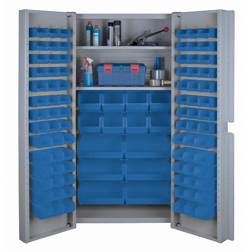 Deep Door Combination Cabinets, 38" W x 24" D x 72" H, Grey Absolute Business Supply