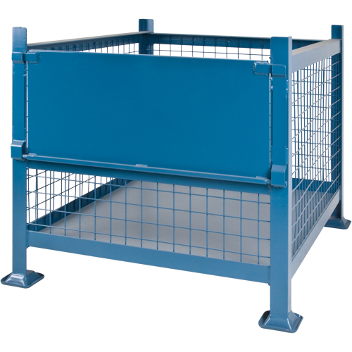 Bulk Stacking Containers, 34.5" W x 40.5" D x 30" H, 3000 lbs. Capacity Absolute Business Supply