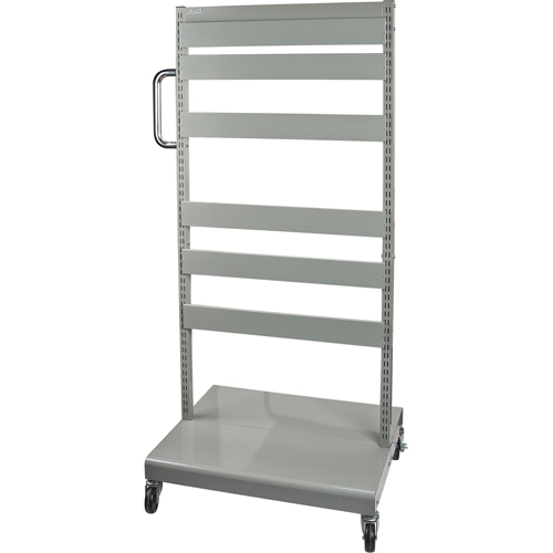 Servante mobile de bacs &agrave; plateaux inclinables - chariot seulement, &agrave; deux c&ocirc;t&eacute;s, 26-1/4" la x 22" p x 57-1/2" h Absolute Business Supply